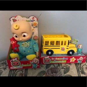 Rare - Cocomelon JJ Doll and Musical Bus